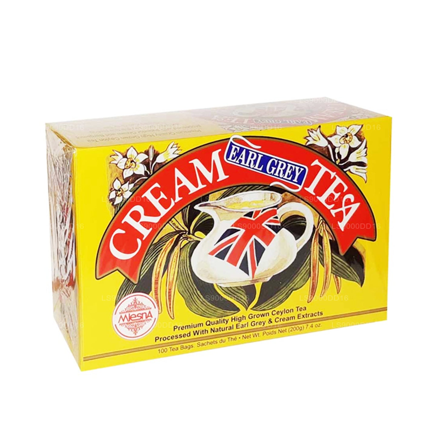 Thé Mlesna Cream Earl Grey (200g) 100 sachets de thé