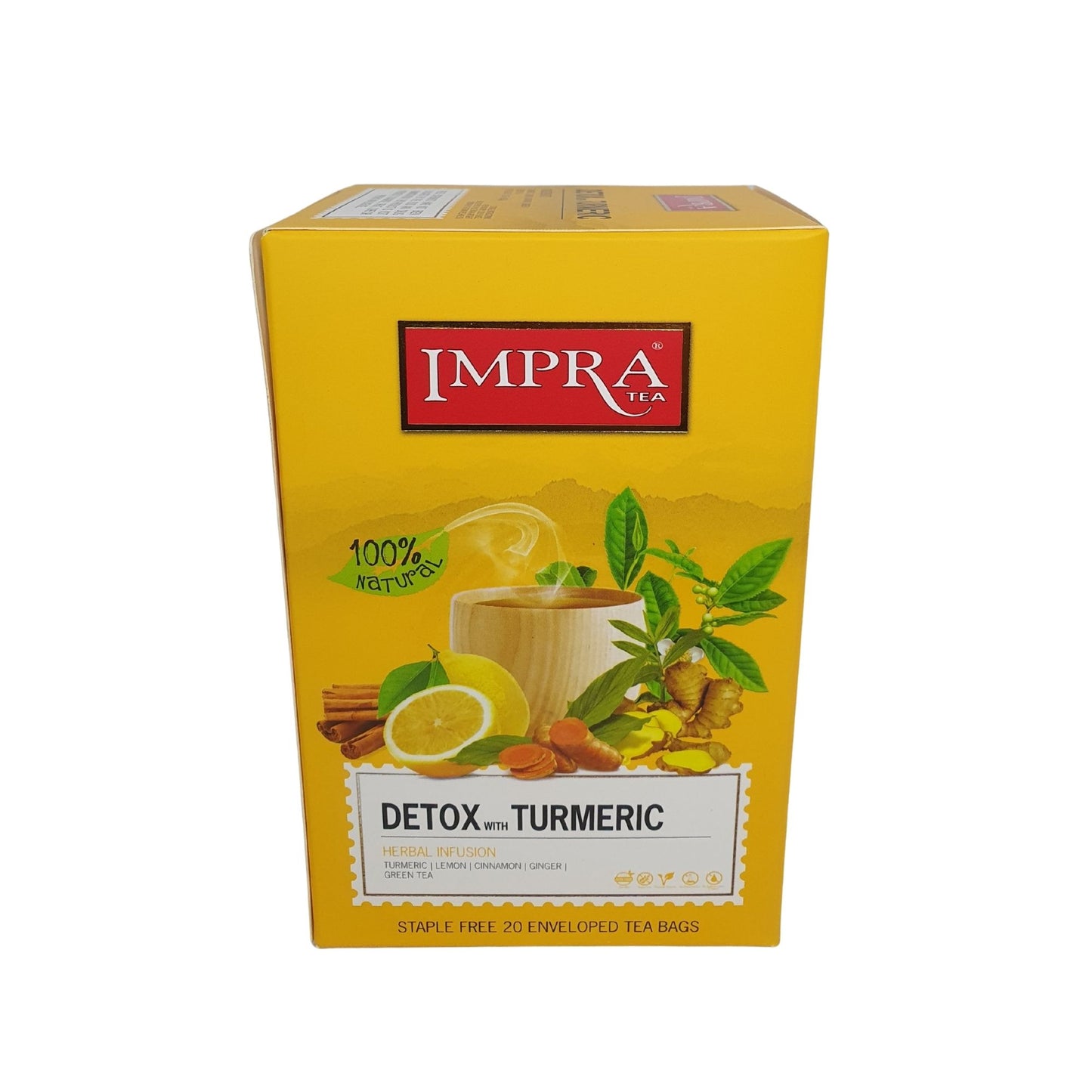 Impra Detox With Turmeric Herbal Infusion (26g) 20 Tea Bags