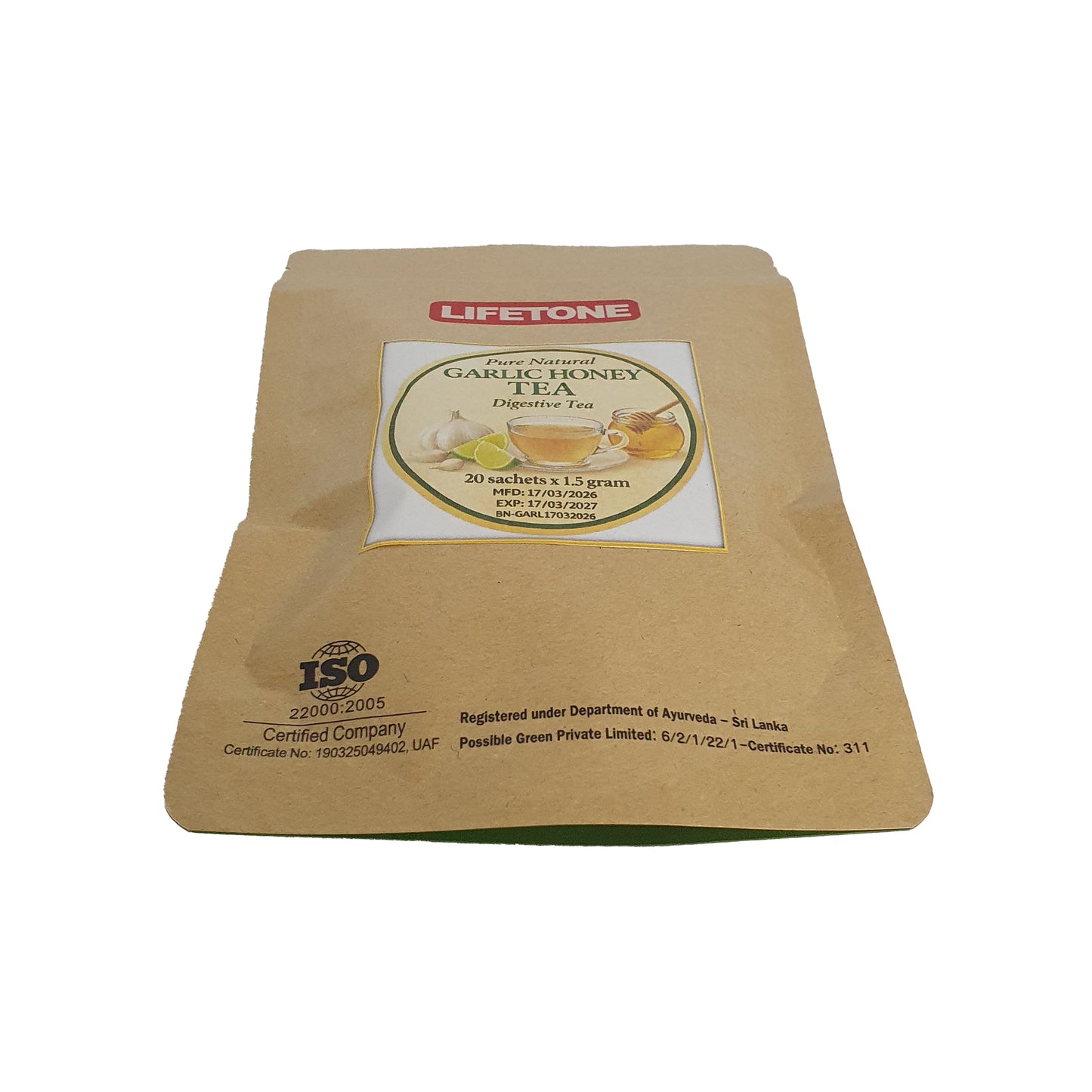 Thé à l'ail et au miel Lifetone (40g)