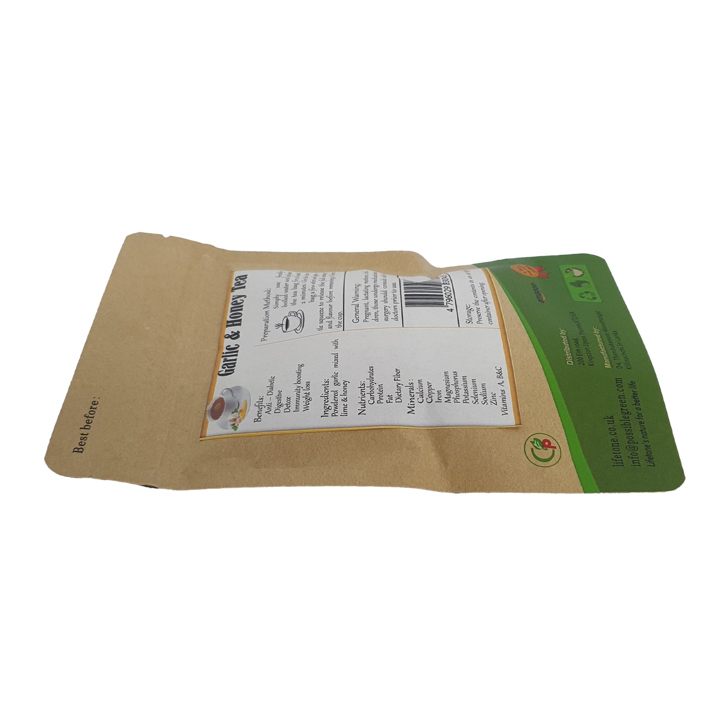 Thé à l'ail et au miel Lifetone (40g)