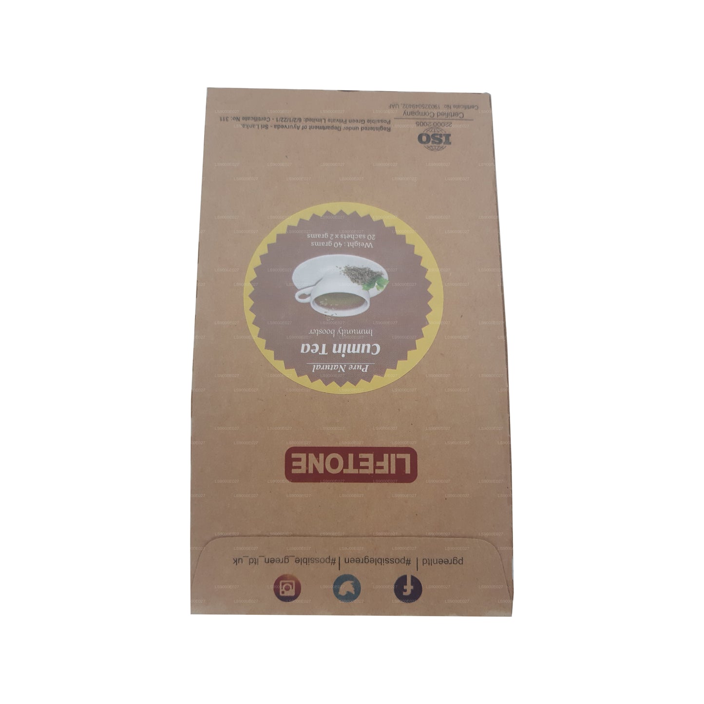 Thé au cumin Lifetone (40 g) 20 sachets