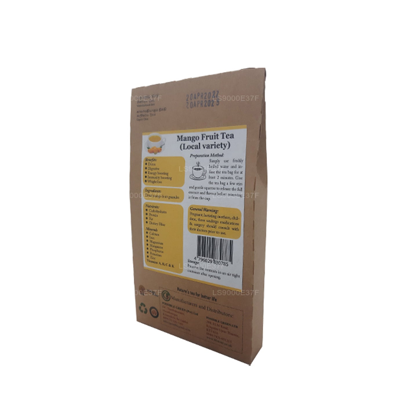 Lifetone Mango Fruit Tea (40g) 20 Tea Bags