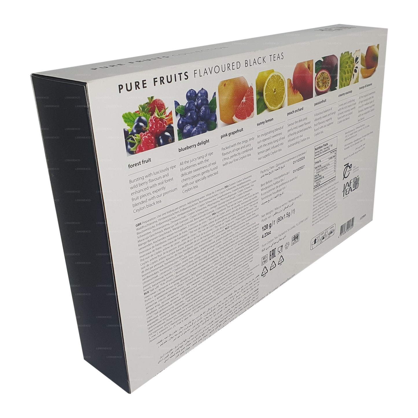 Collection Jaf Tea Pure Fruits (120g) 80 sachets de thé