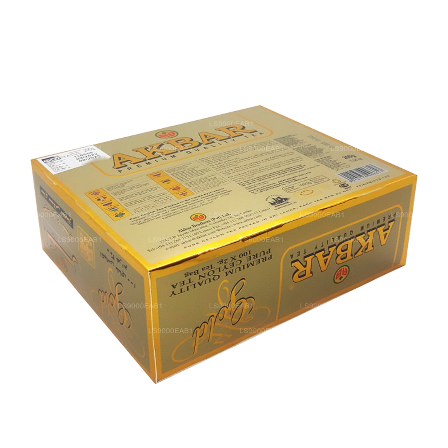 Sachets de thé Akbar Gold Premium Ceylan