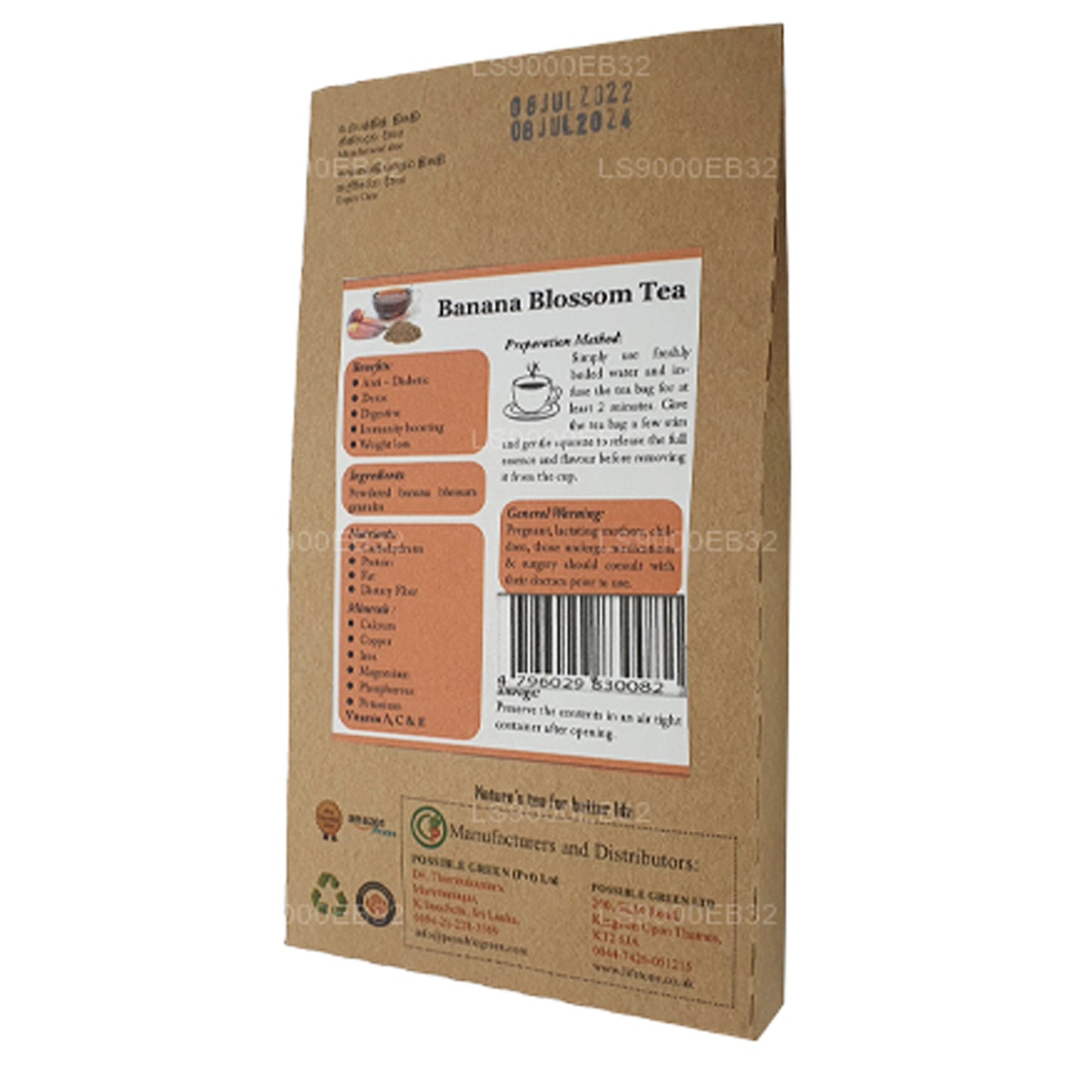 Thé Lifetone à la fleur de bananier (40 g)