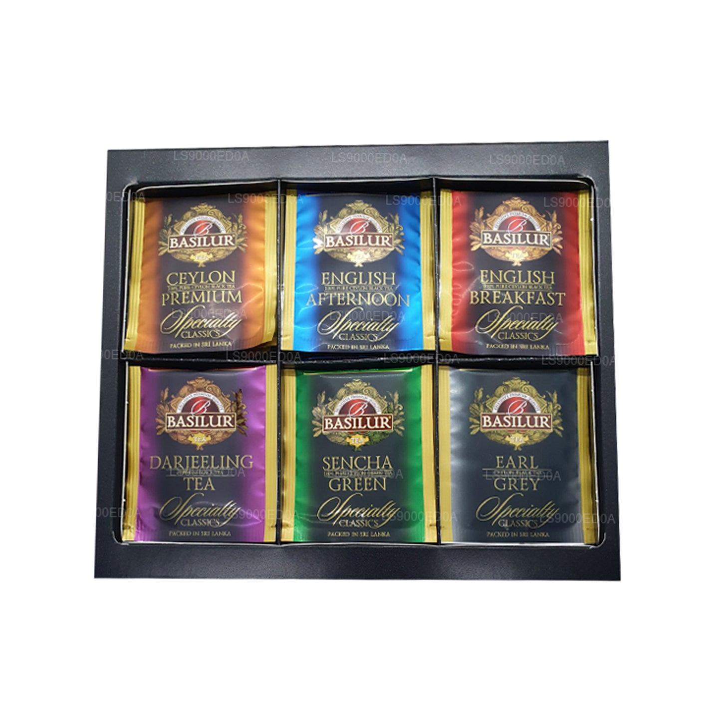 Coffret cadeau Basilur Assorted Specialty Classics (115 g) 60 sachets de thé enveloppés