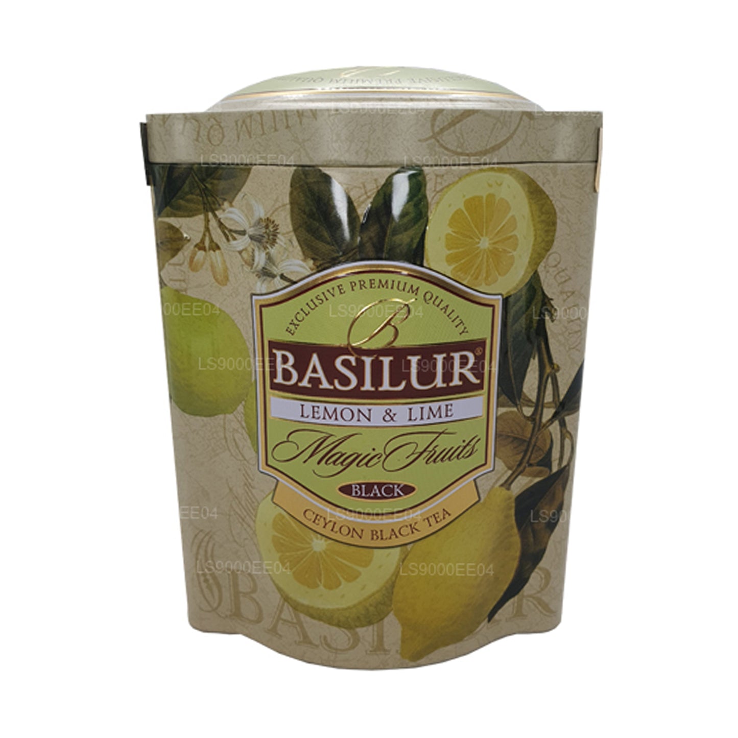 Boîte en étain Basilur Magic Fruits au citron et au citron vert (100 g)