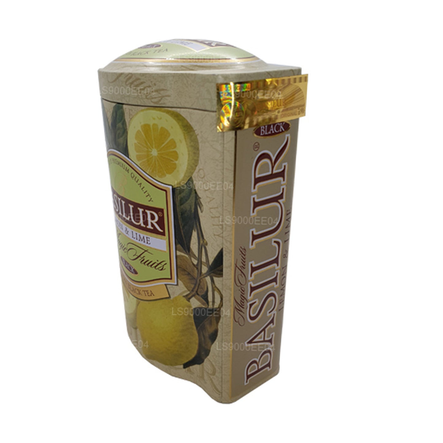 Boîte en étain Basilur Magic Fruits au citron et au citron vert (100 g)