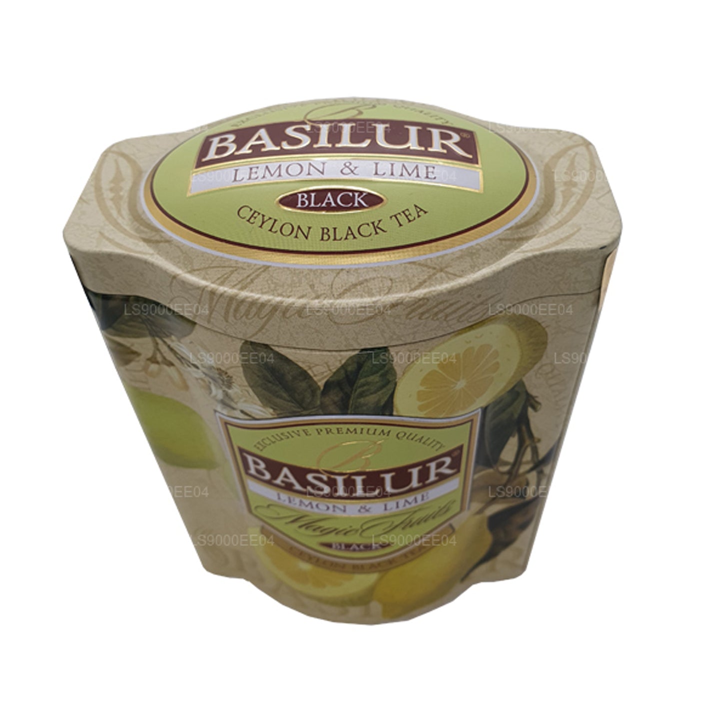 Boîte en étain Basilur Magic Fruits au citron et au citron vert (100 g)