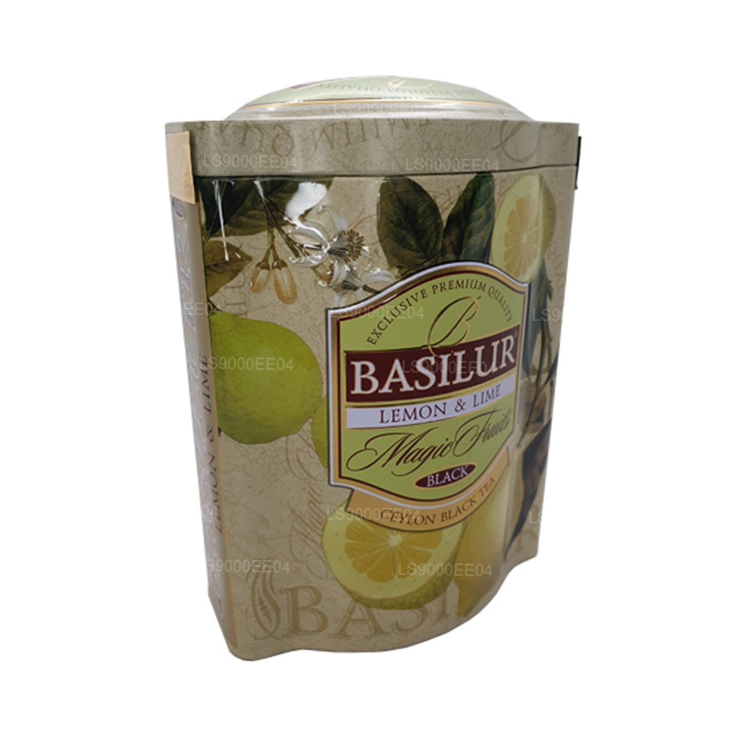 Boîte en étain Basilur Magic Fruits au citron et au citron vert (100 g)