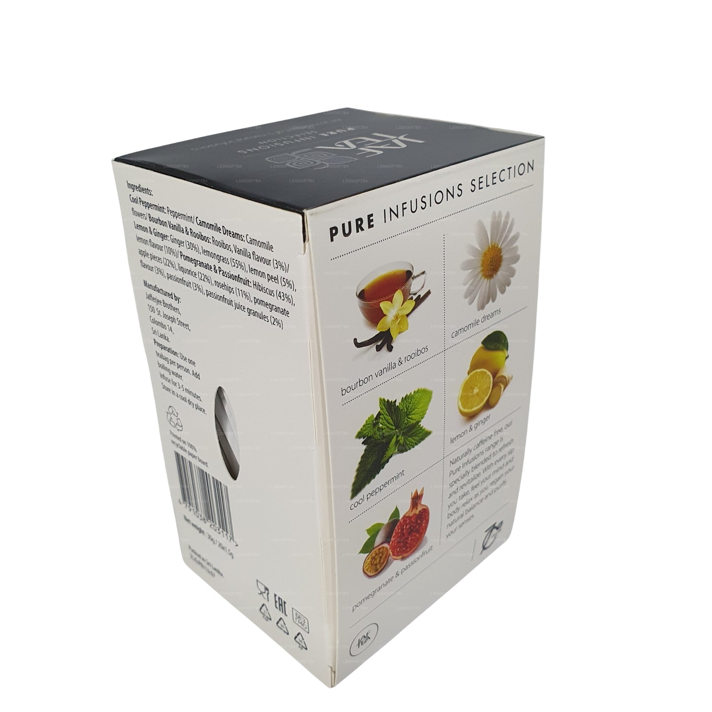 Jaf Tea Pure Infusions selection Foil Envelop Tea Bags (30g)