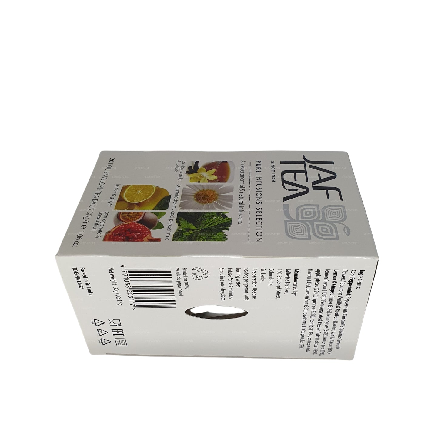 Jaf Tea Pure Infusions selection Foil Envelop Tea Bags (30g)
