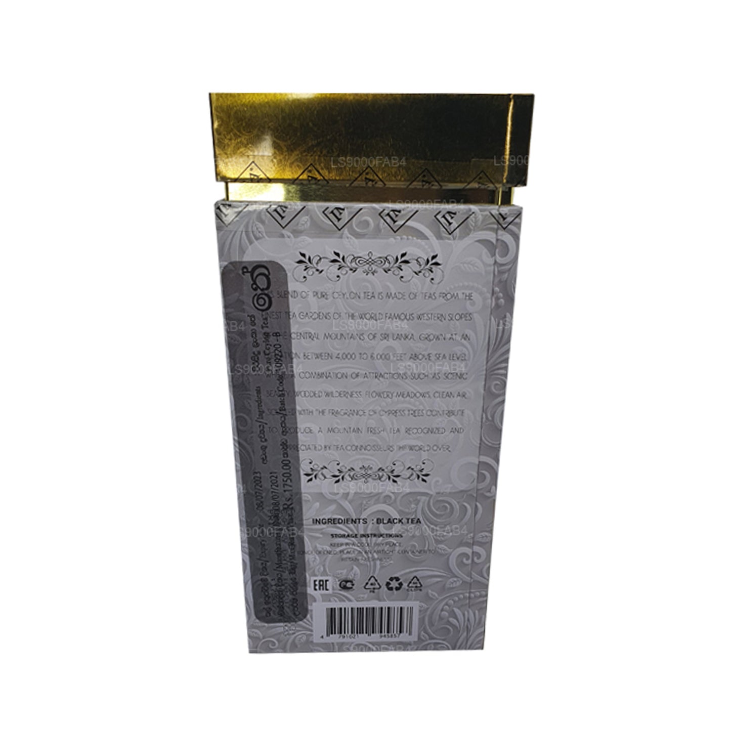 Boîte en métal Impra Gold Big Leaf (200 g)