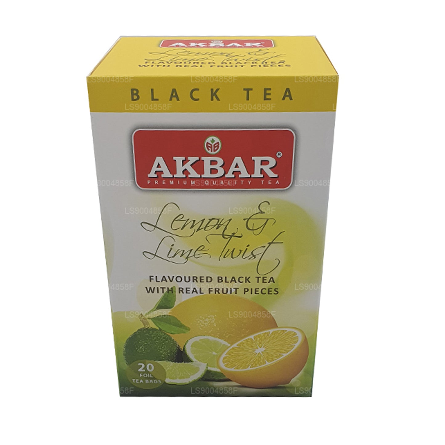 Thé torsadé au citron et au citron vert Akbar (40g) 20 sachets de thé