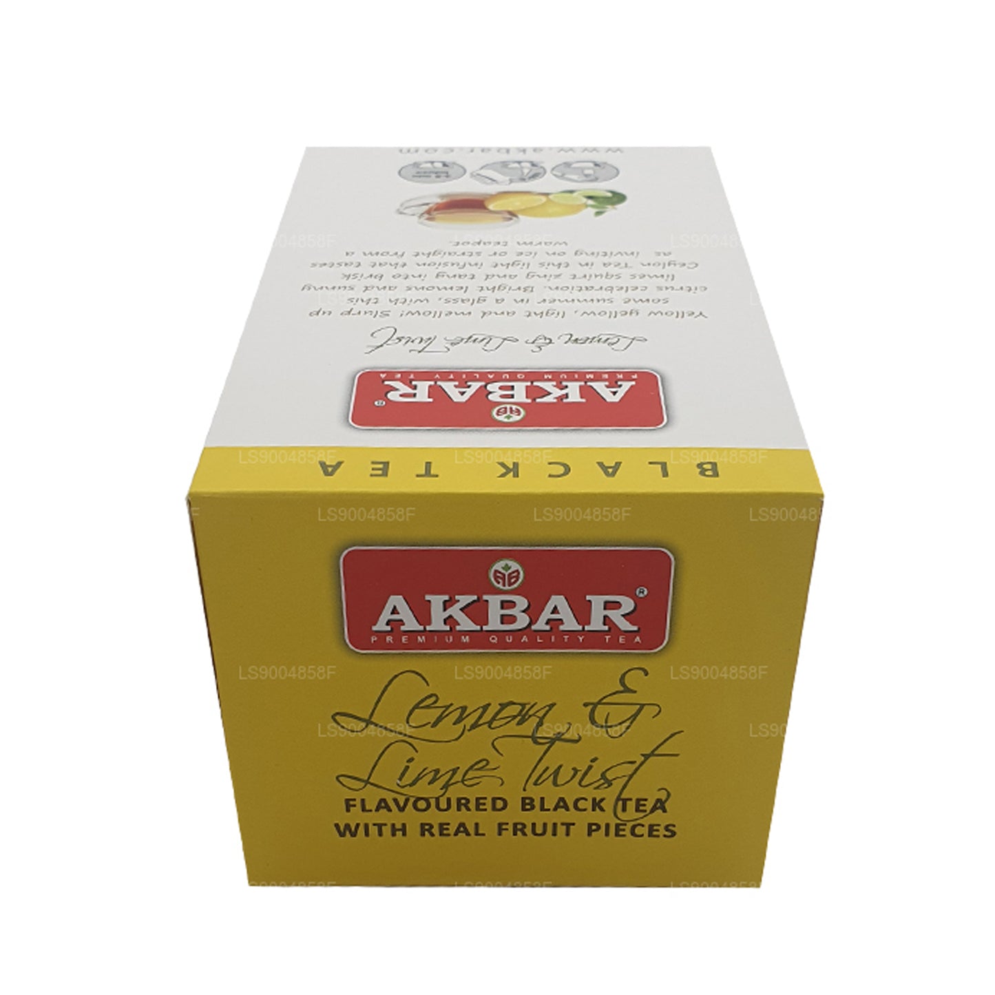 Thé torsadé au citron et au citron vert Akbar (40g) 20 sachets de thé