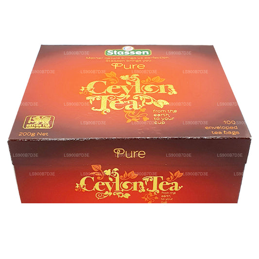 Thé noir Stassen Pure Ceylan (200 g) 100 sachets de thé