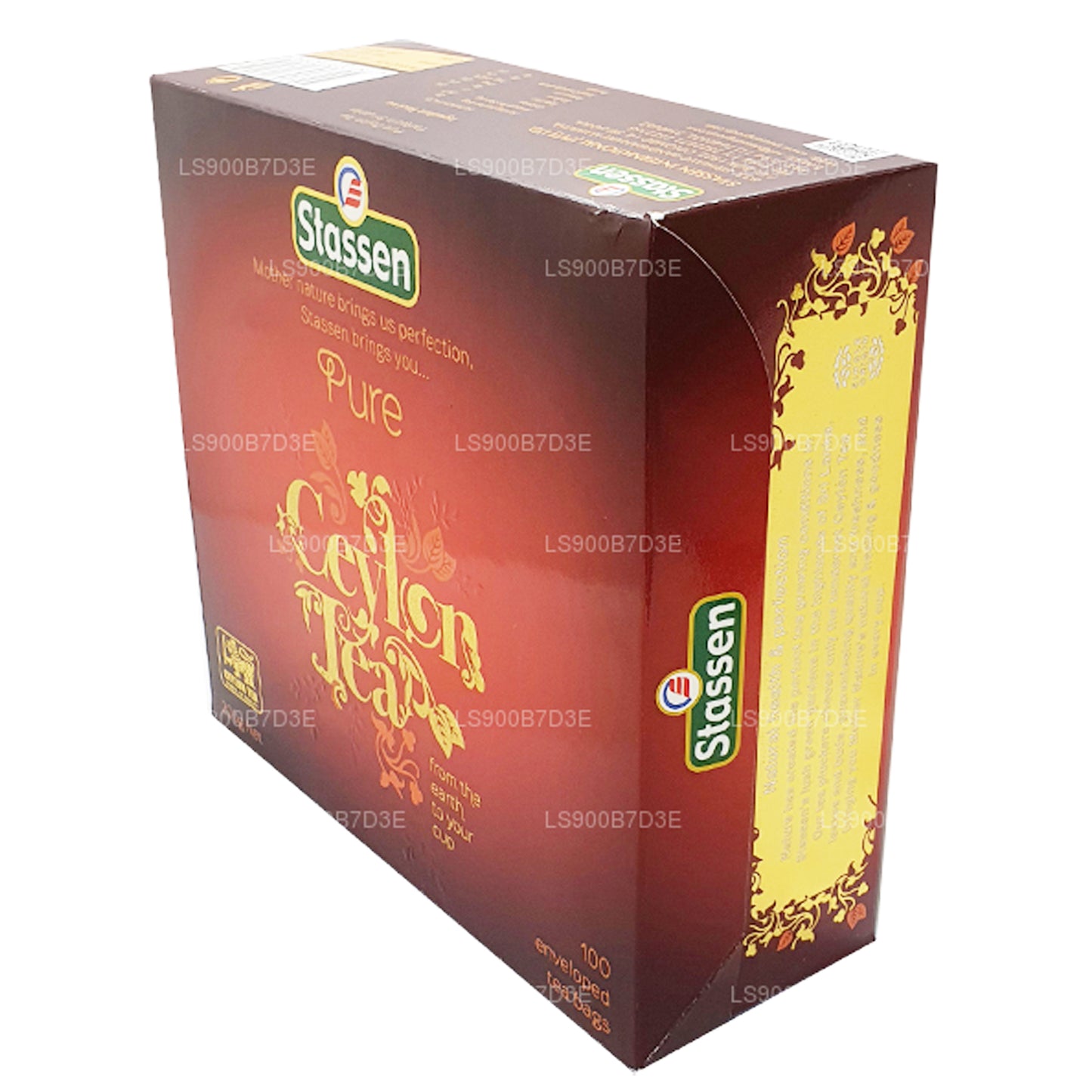 Thé noir Stassen Pure Ceylan (200 g) 100 sachets de thé