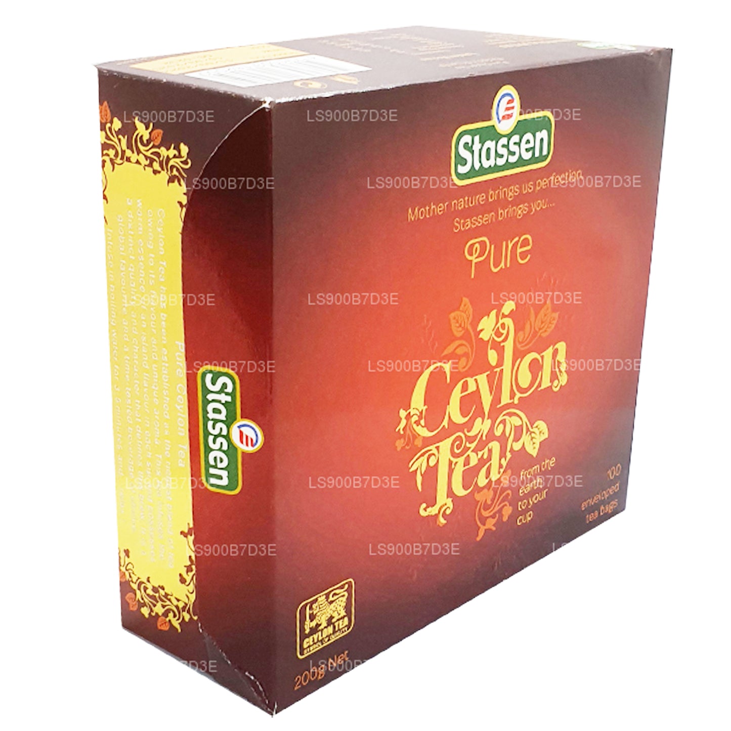 Thé noir Stassen Pure Ceylan (200 g) 100 sachets de thé