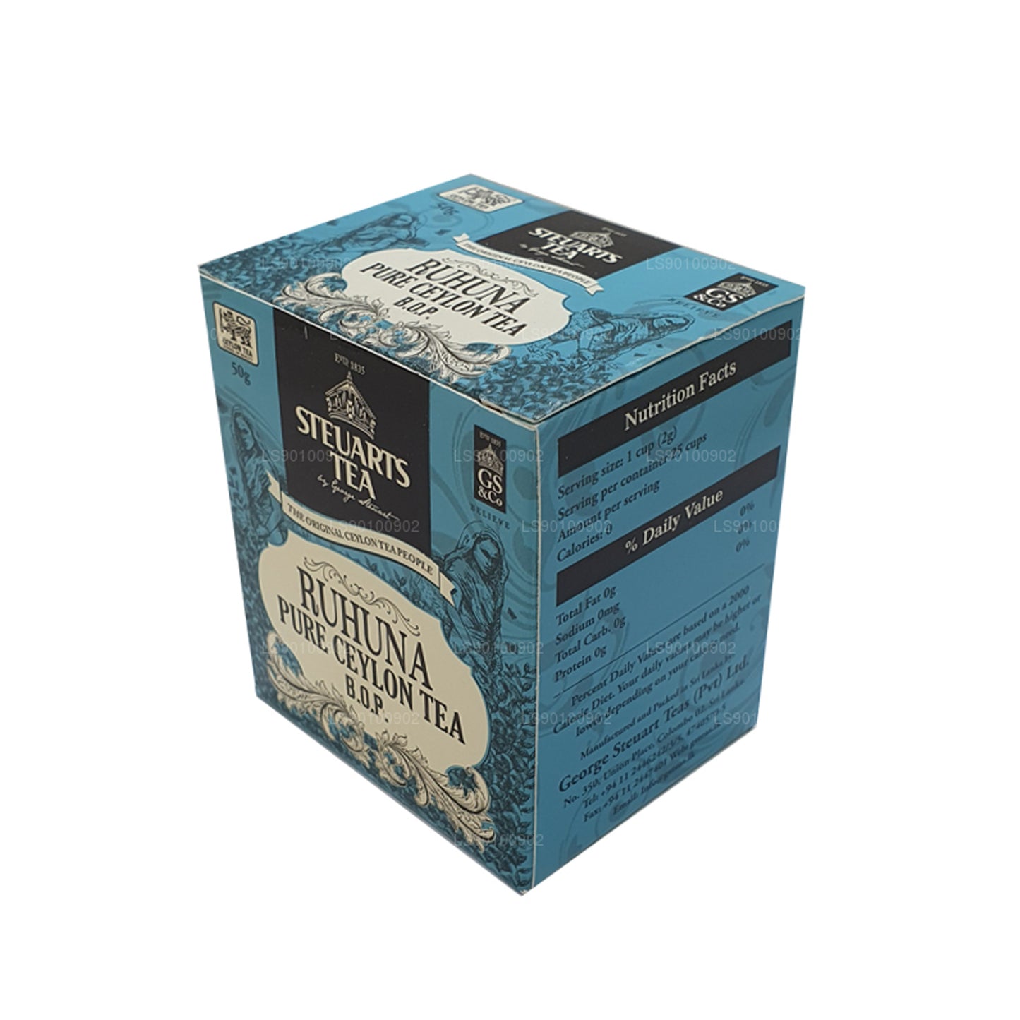 Thé aux feuilles George Steuart Ruhuna BOP (50 g)