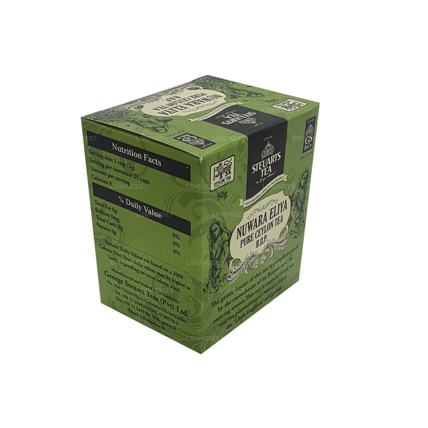Thé en feuilles George Steuart Nuwara Eliya BOP (50 g)