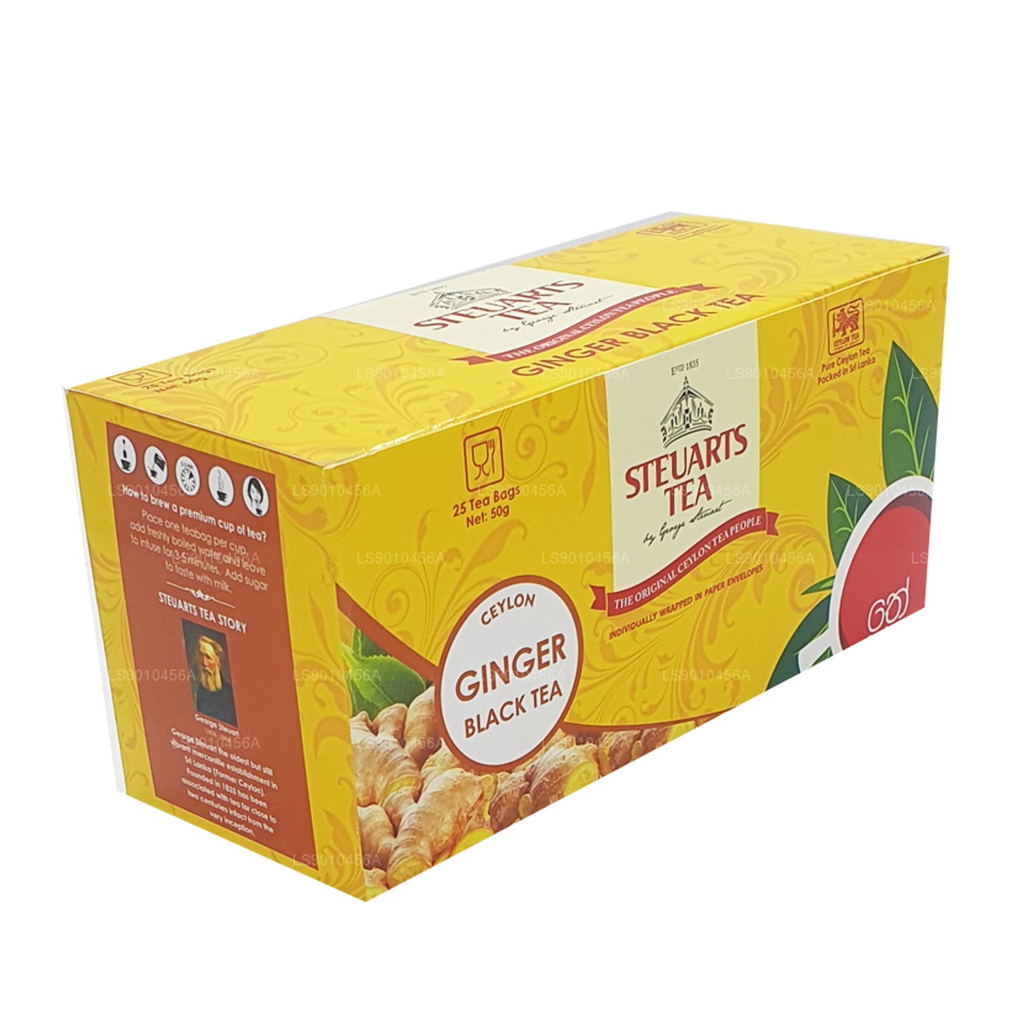 Thé noir au gingembre George Steuart (50g) 25 sachets de thé