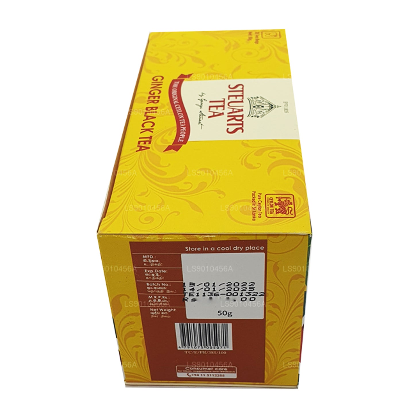 Thé noir au gingembre George Steuart (50g) 25 sachets de thé