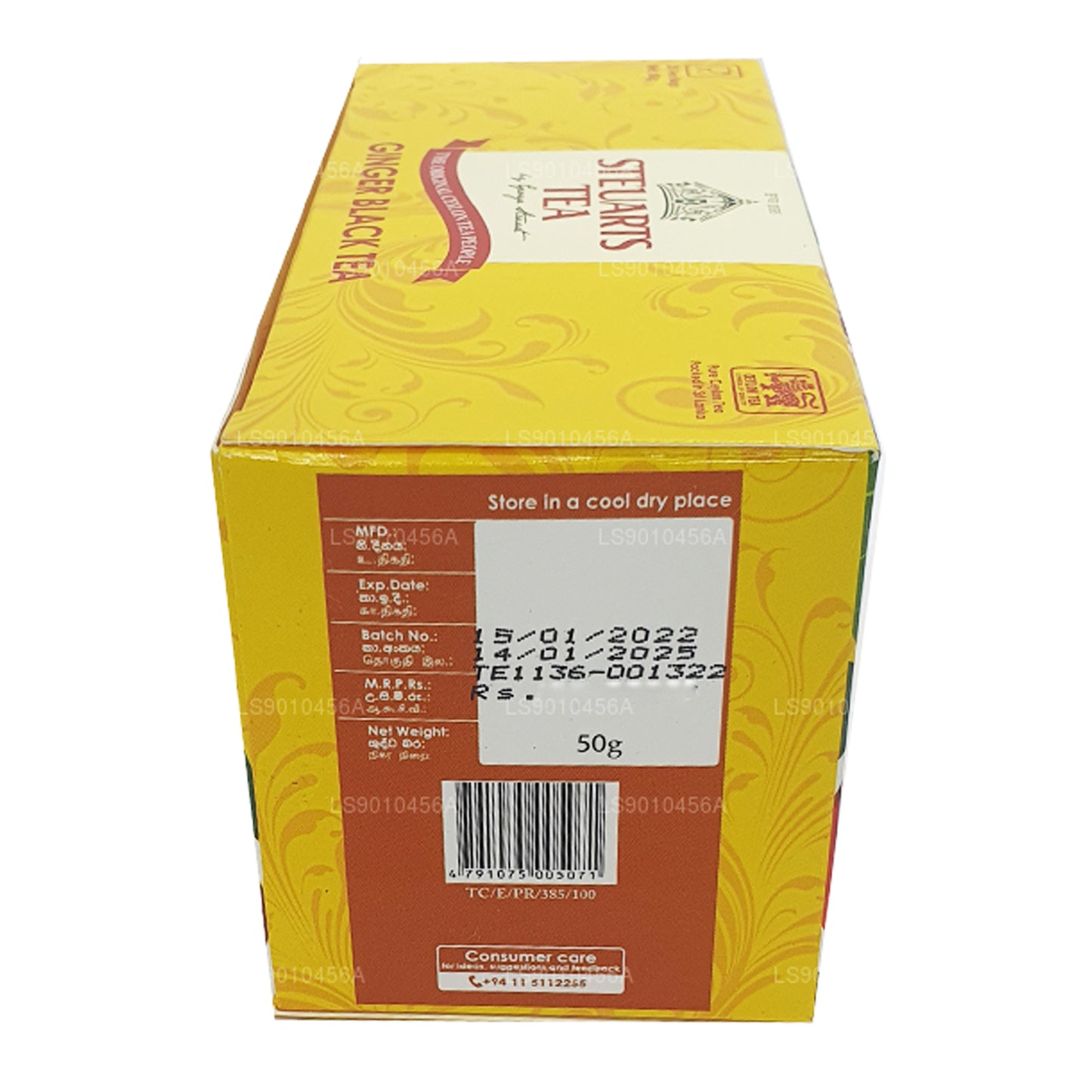 Thé noir au gingembre George Steuart (50g) 25 sachets de thé