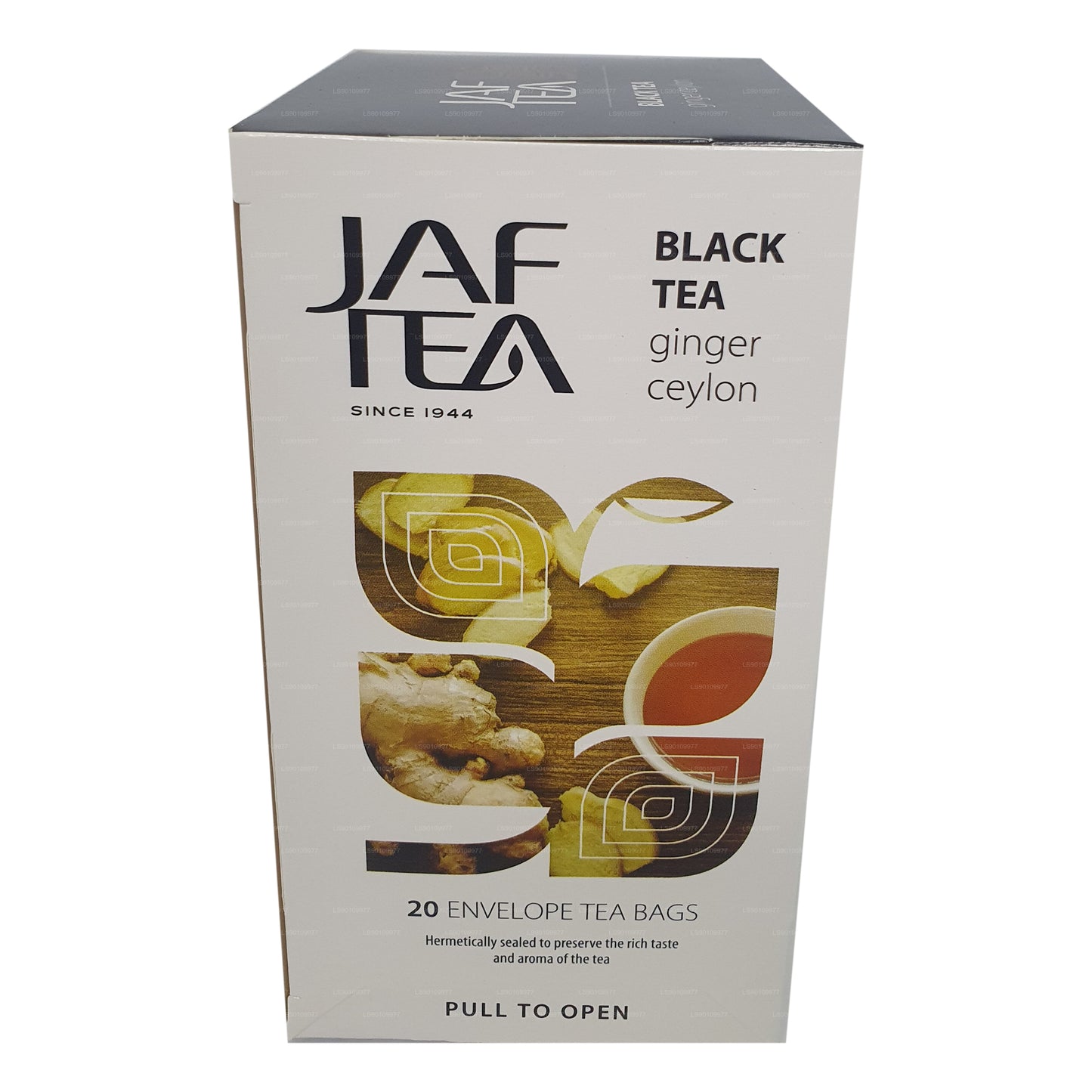 Jaf Tea Pure Spice Collection Thé noir au gingembre de Ceylan (40 g) 20 sachets de thé