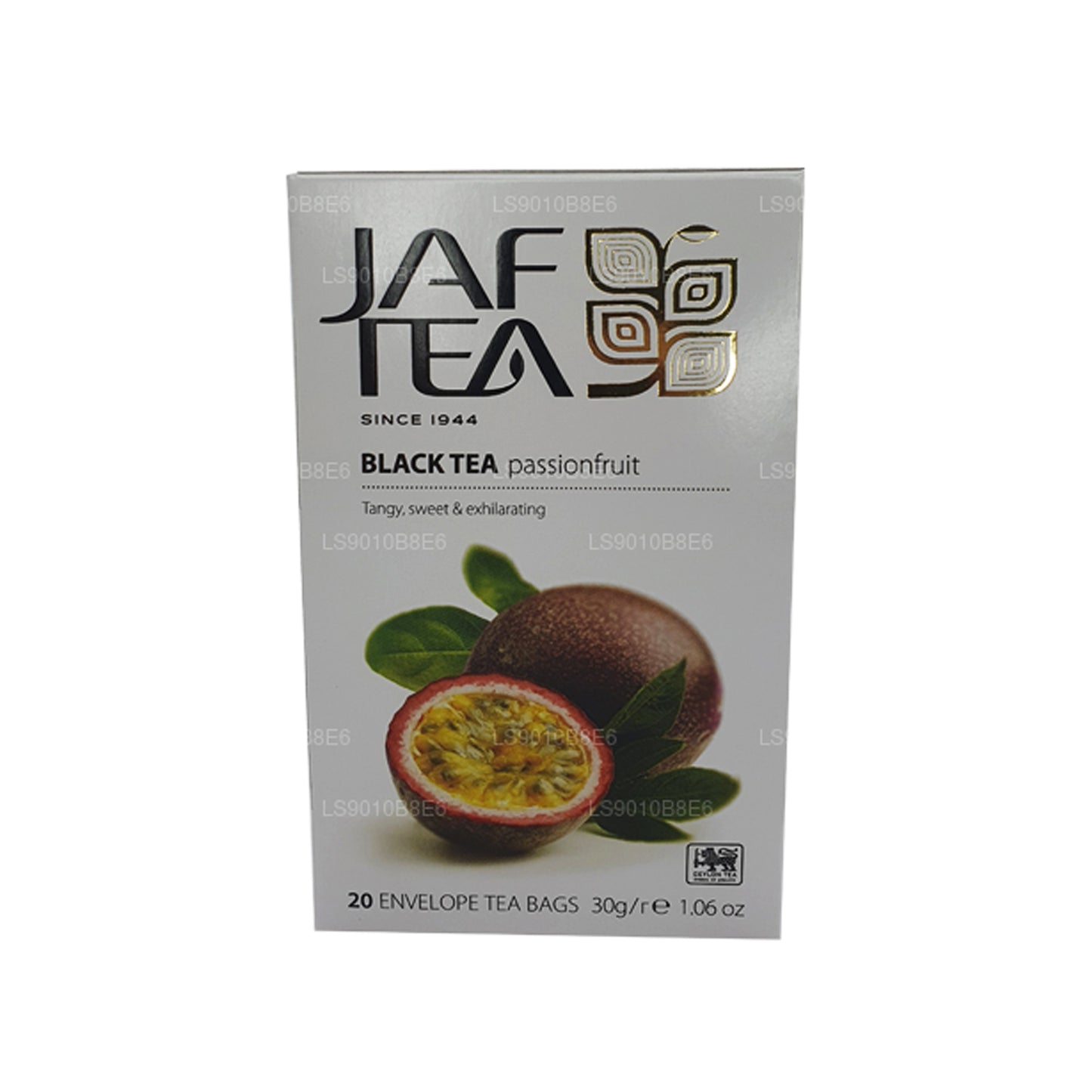 Sachets de thé en aluminium pour thé noir de la collection Pure Fruits de la collection Jaf Tea (30 g)