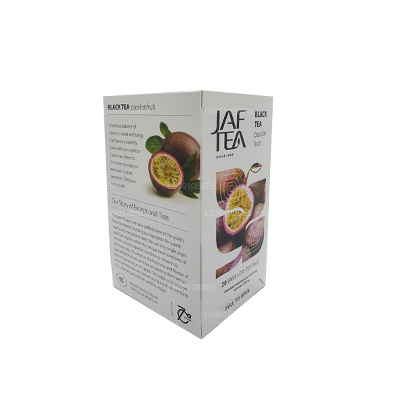 Sachets de thé en aluminium pour thé noir de la collection Pure Fruits de la collection Jaf Tea (30 g)