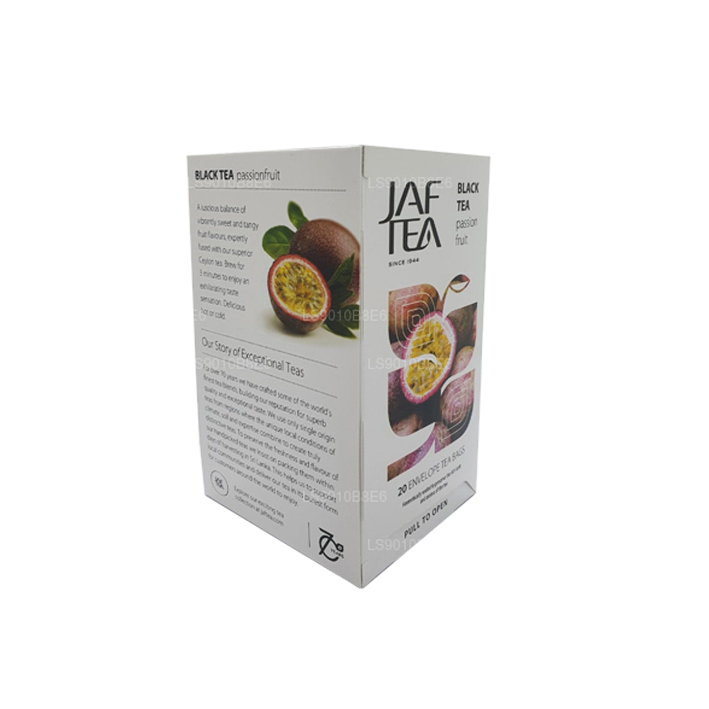 Sachets de thé en aluminium pour thé noir de la collection Pure Fruits de la collection Jaf Tea (30 g)
