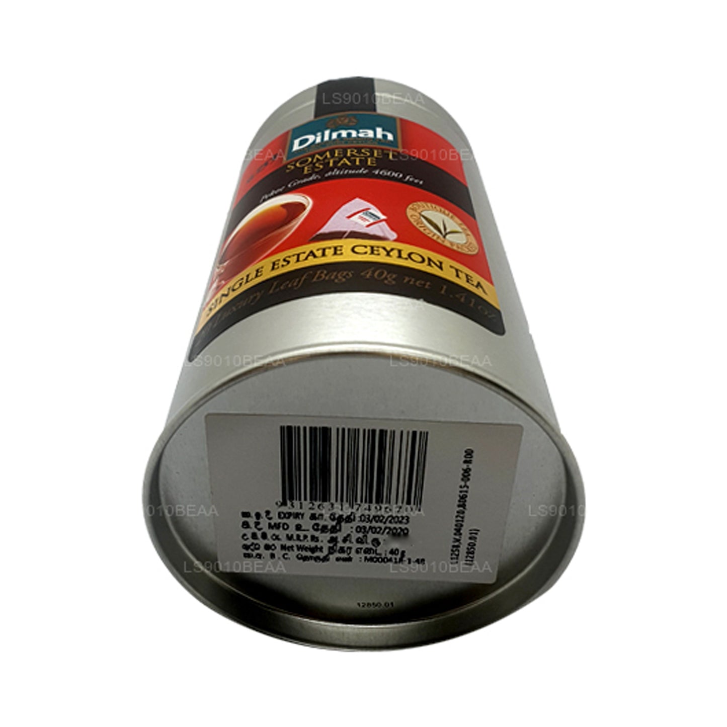 Boîte à thé Dilmah Somerset Single Estate (40 g)