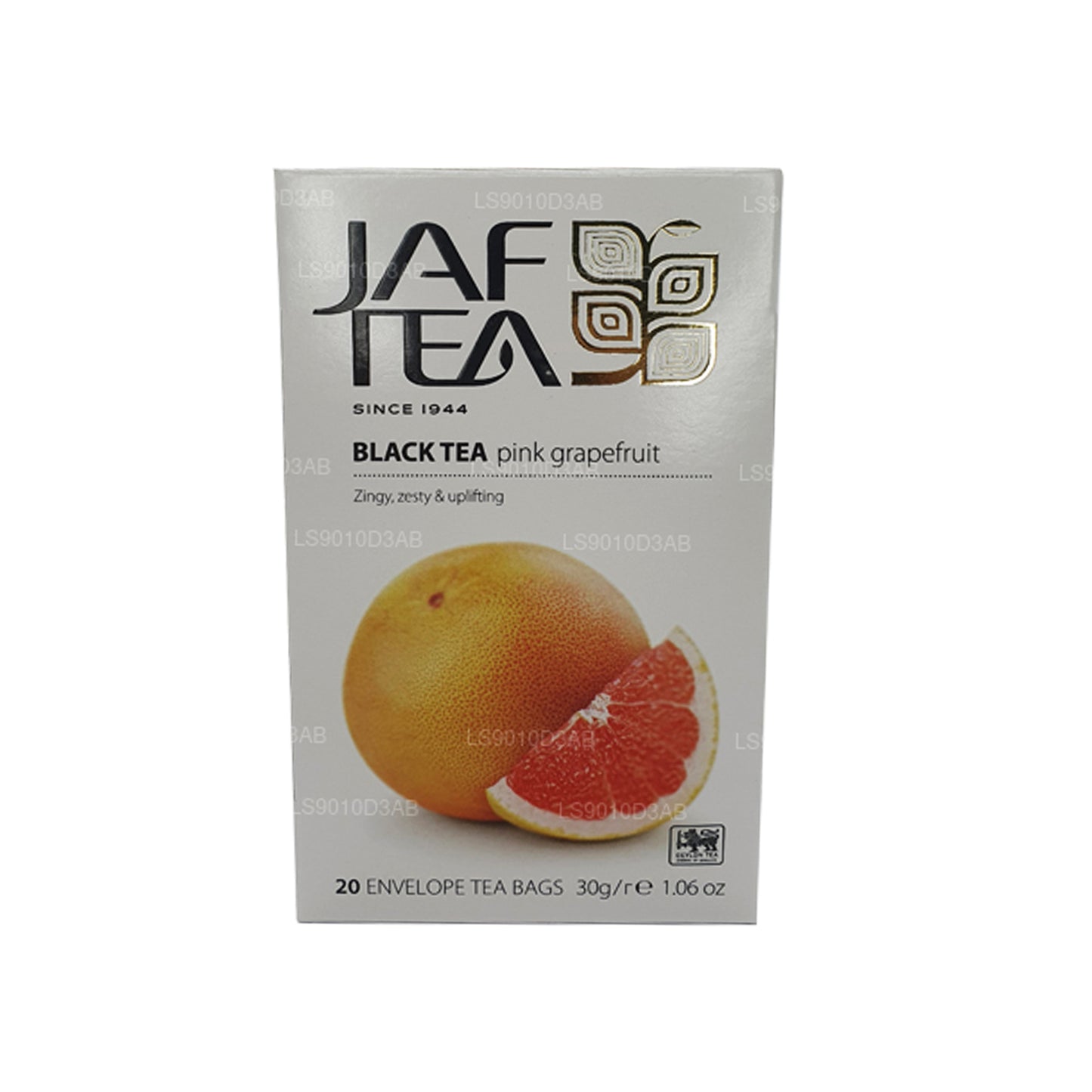 Sachets de thé en papillote de pamplemousse rose de la collection Jaf Tea Pure Fruits Collection (30 g)
