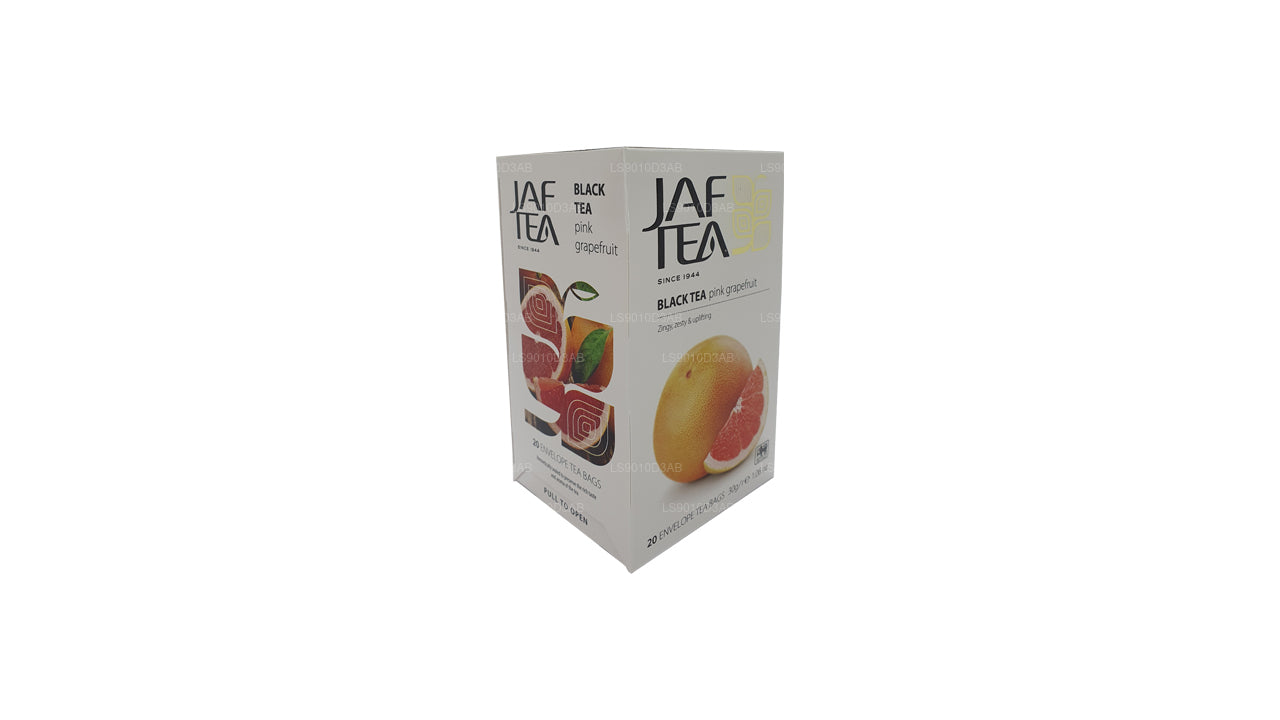 Sachets de thé en papillote de pamplemousse rose de la collection Jaf Tea Pure Fruits Collection (30 g)
