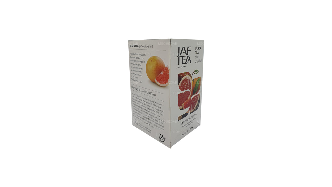 Sachets de thé en papillote de pamplemousse rose de la collection Jaf Tea Pure Fruits Collection (30 g)
