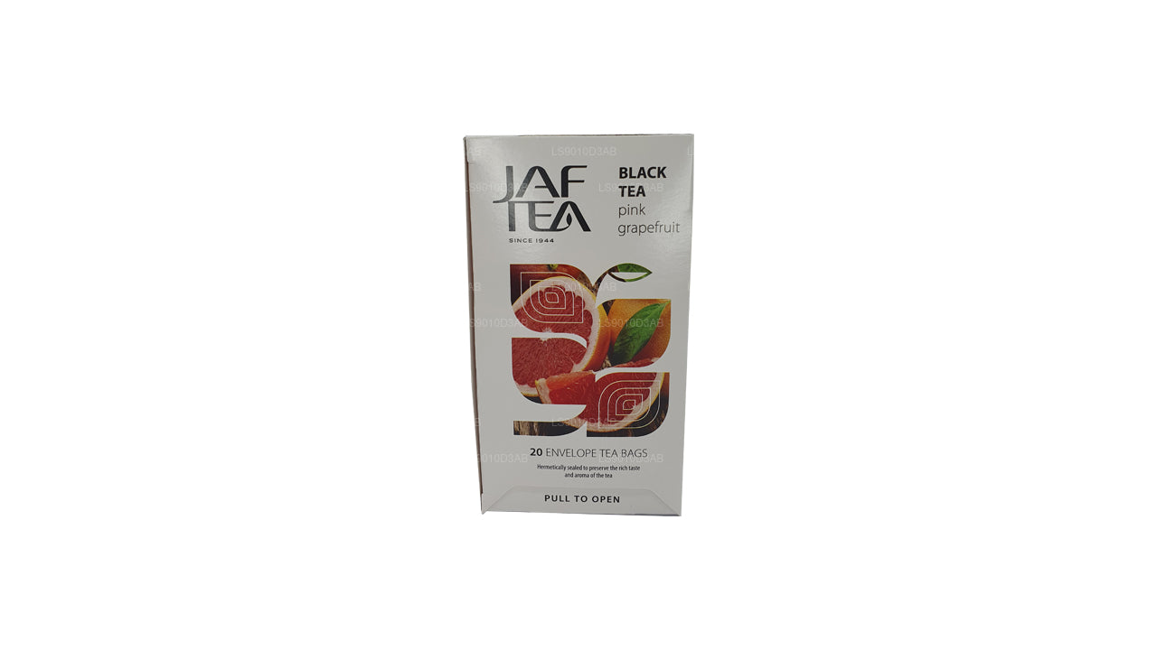 Sachets de thé en papillote de pamplemousse rose de la collection Jaf Tea Pure Fruits Collection (30 g)