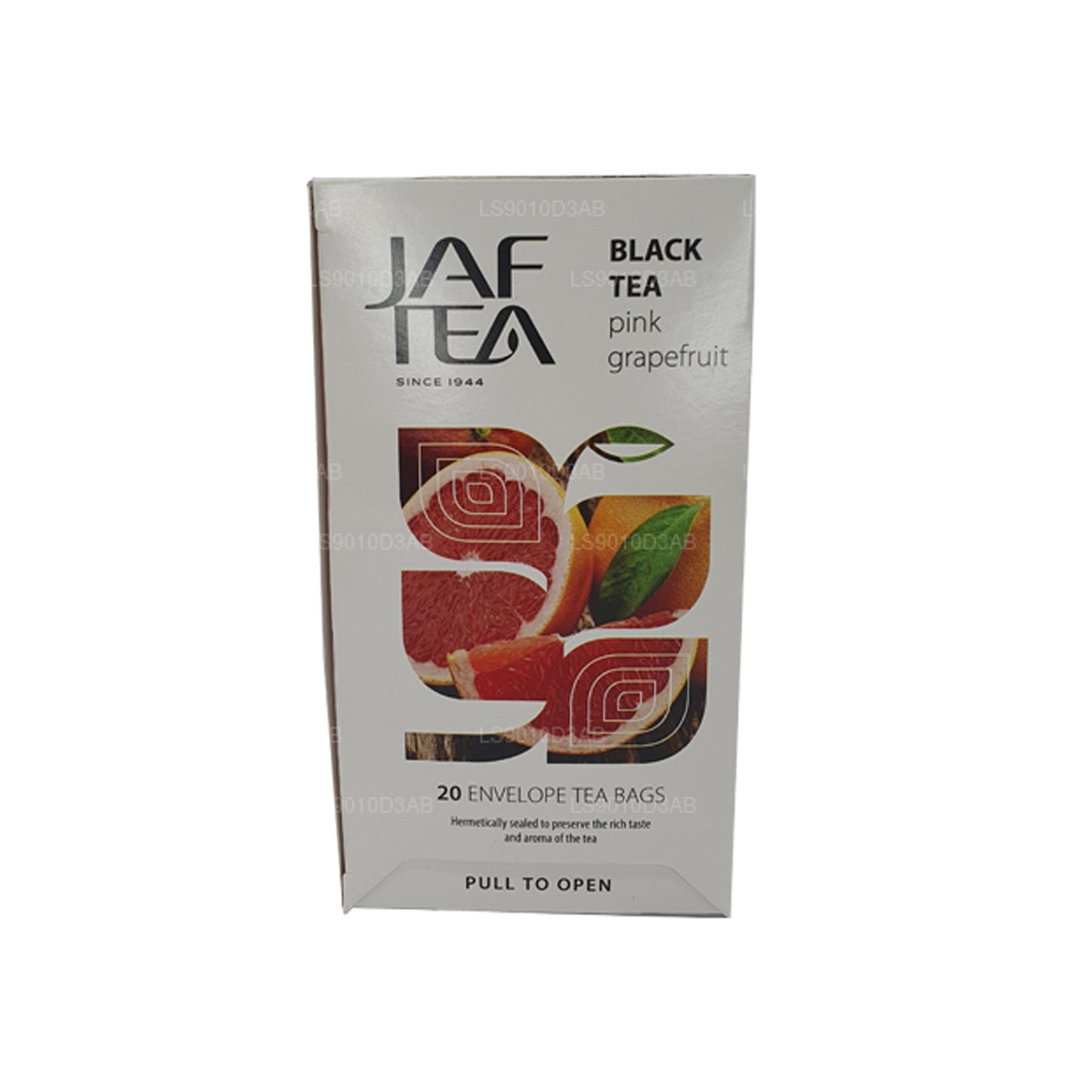Sachets de thé en papillote de pamplemousse rose de la collection Jaf Tea Pure Fruits Collection (30 g)
