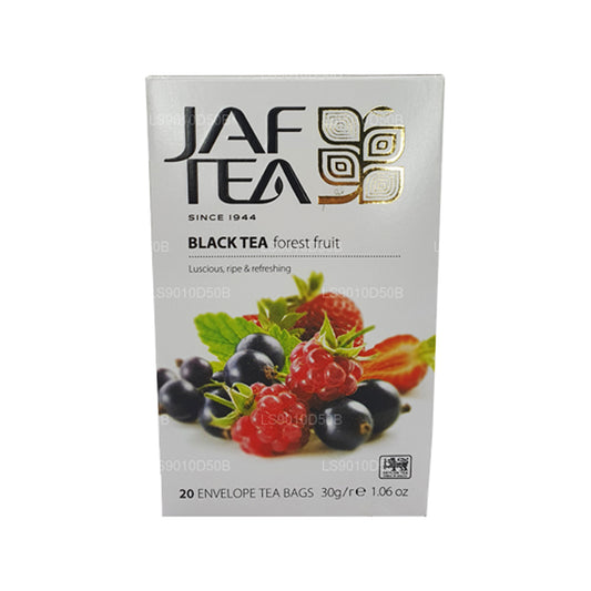 Jaf Tea Pure Fruits Collection Thé noir et fruits de la forêt (30 g) 20 sachets de thé