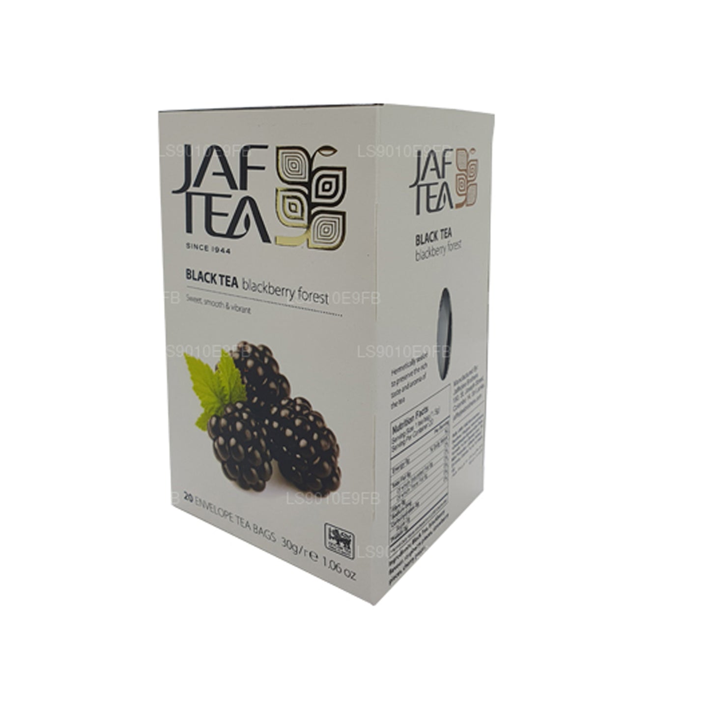 Sachets de thé Jaf Tea Pure Fruits Collection Black Tea Blackberry Forest Foil Envelopp (30 g)