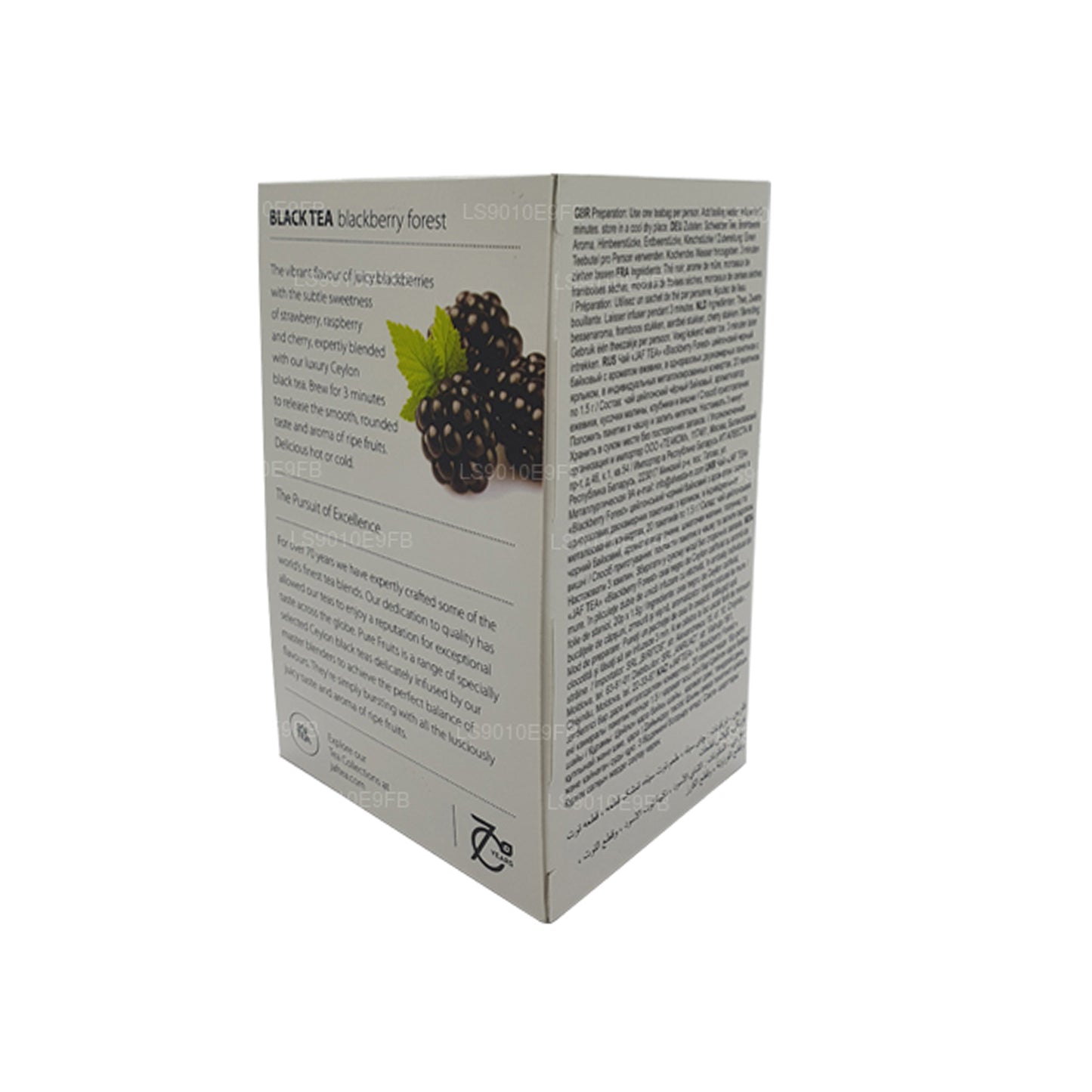 Sachets de thé Jaf Tea Pure Fruits Collection Black Tea Blackberry Forest Foil Envelopp (30 g)