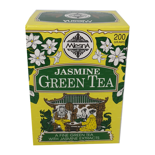 Thé vert en vrac aromatisé au jasmin Melesna (200g)