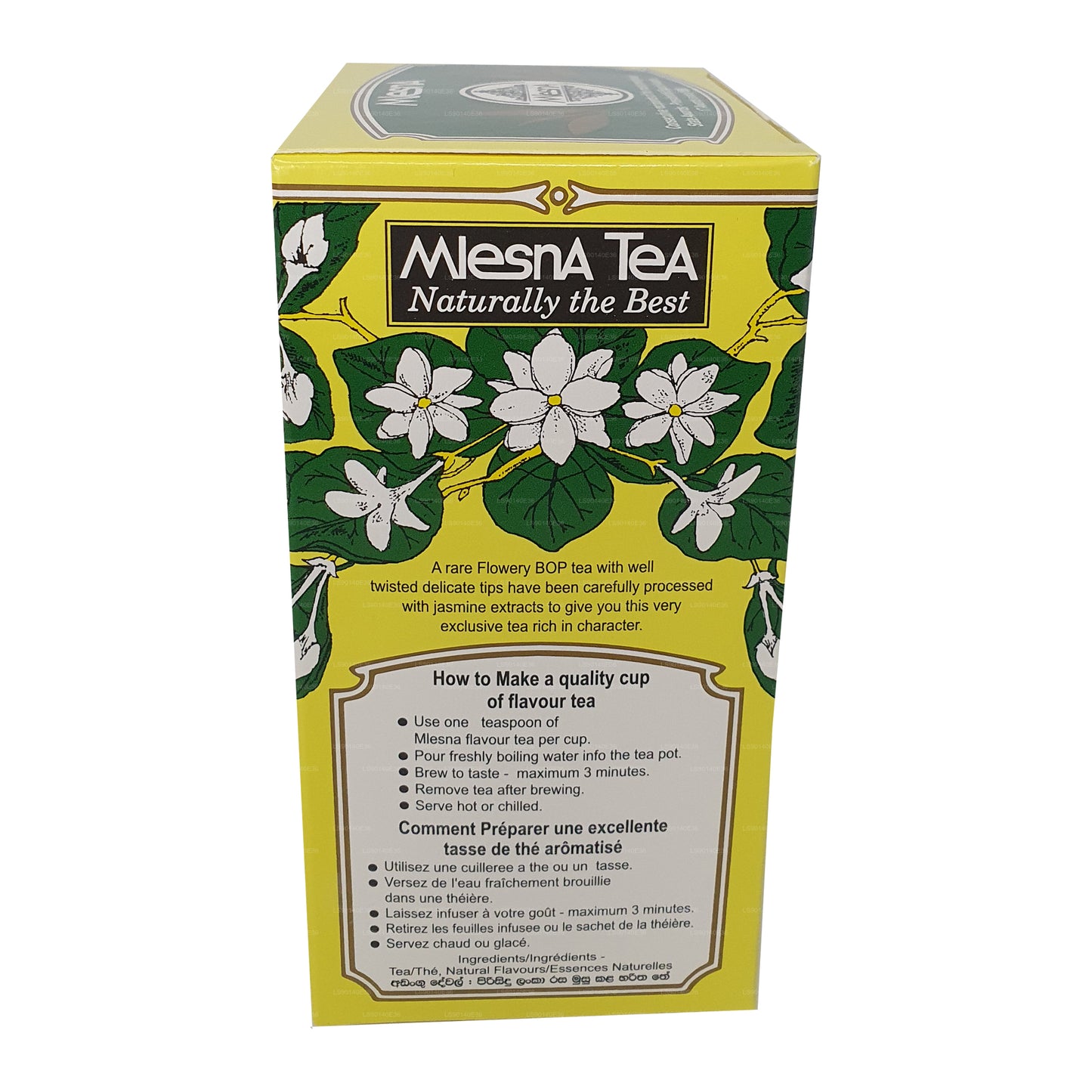 Thé vert en vrac aromatisé au jasmin Melesna (200g)