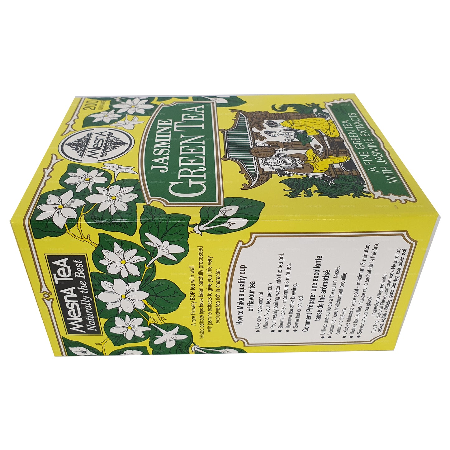 Thé vert en vrac aromatisé au jasmin Melesna (200g)