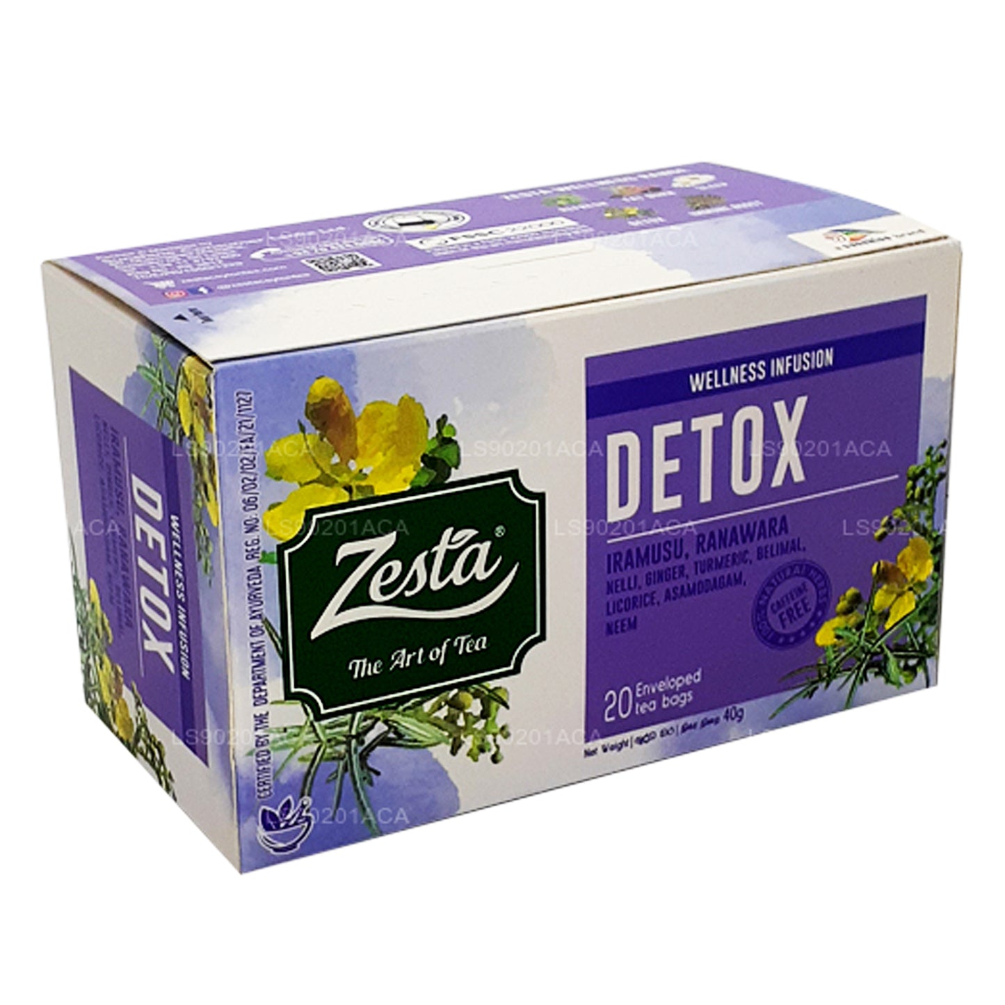 Zesta Detox Iramusu, Ranawara (40g) 20 sachets de thé