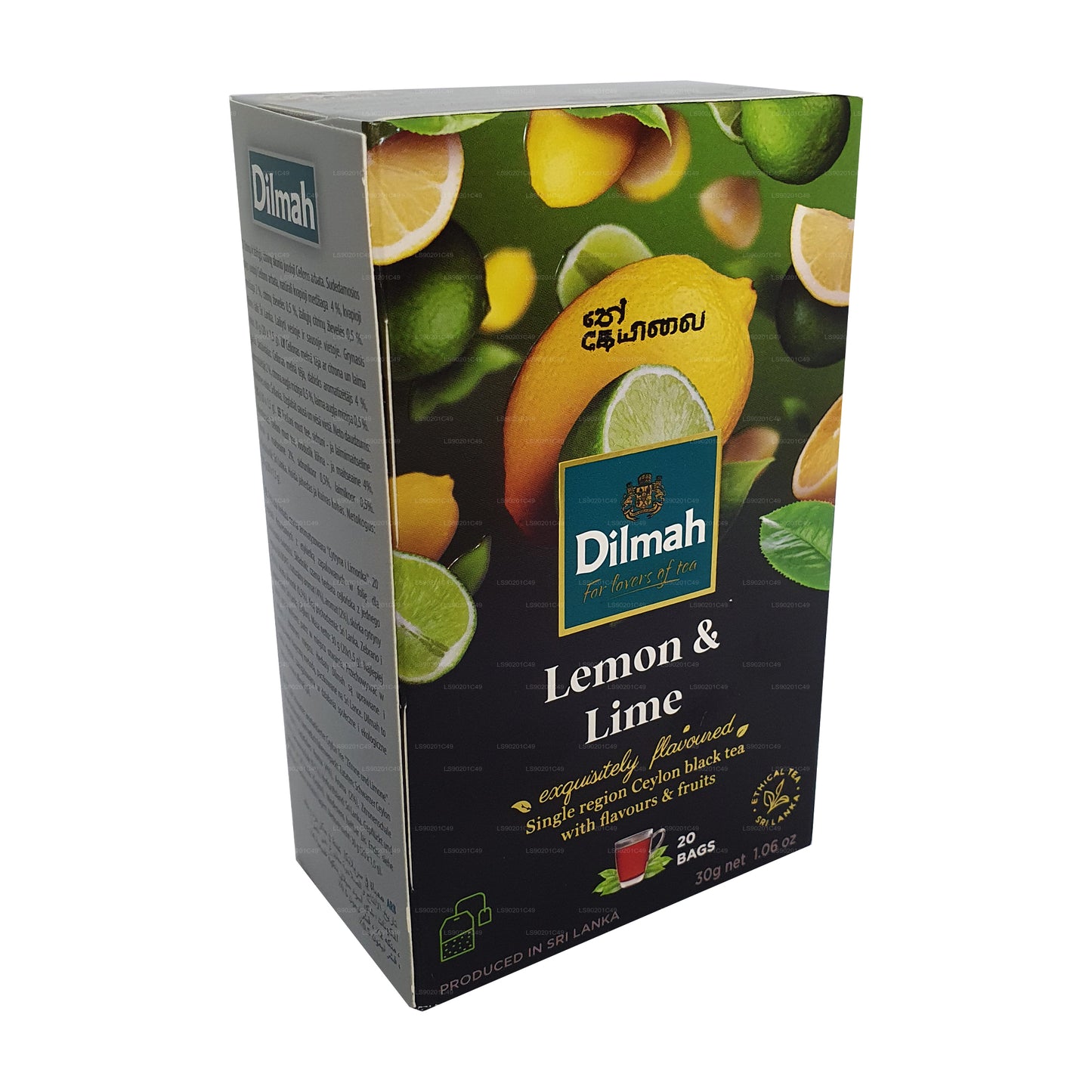 Thé aromatisé au citron Dilmah (30g) 20 sachets