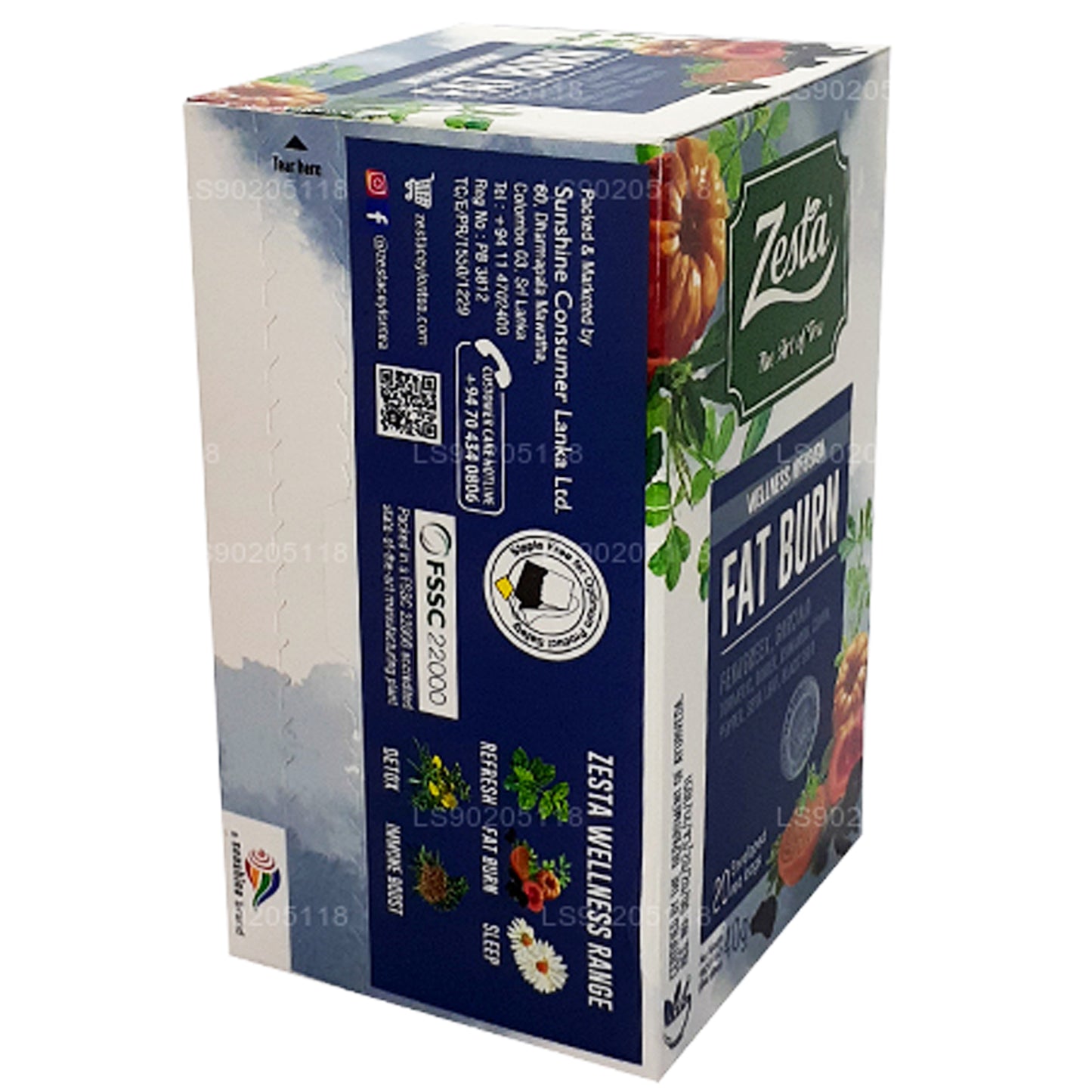 Zesta Fat Burn (40 g) 20 sachets de thé