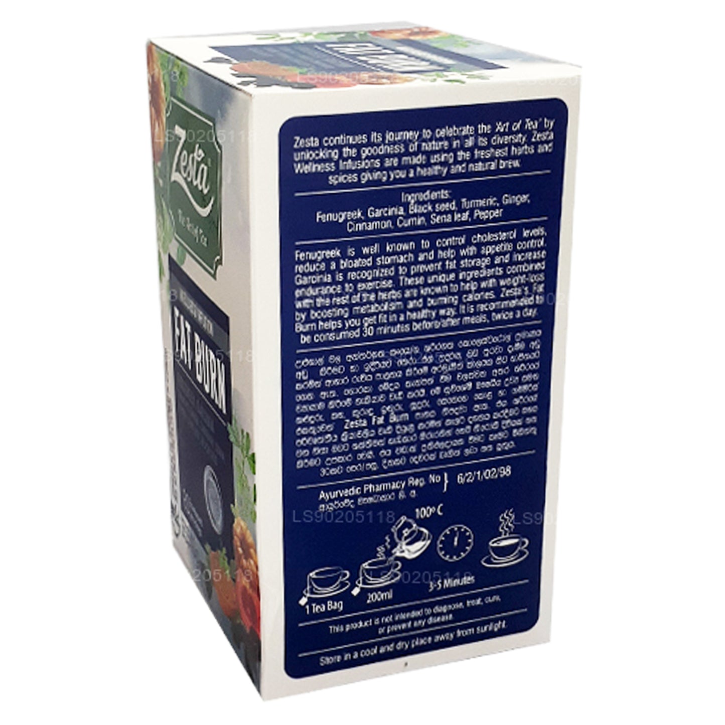 Zesta Fat Burn (40 g) 20 sachets de thé