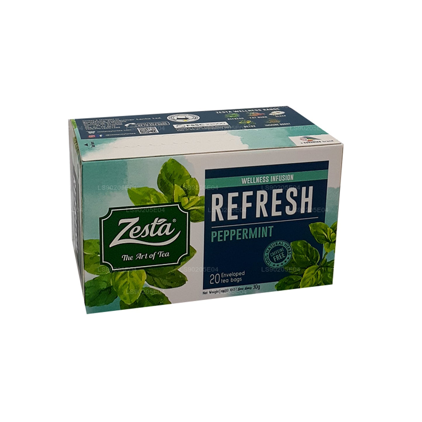 Zesta Refresh Peppermint (30g) 20 sachets de thé