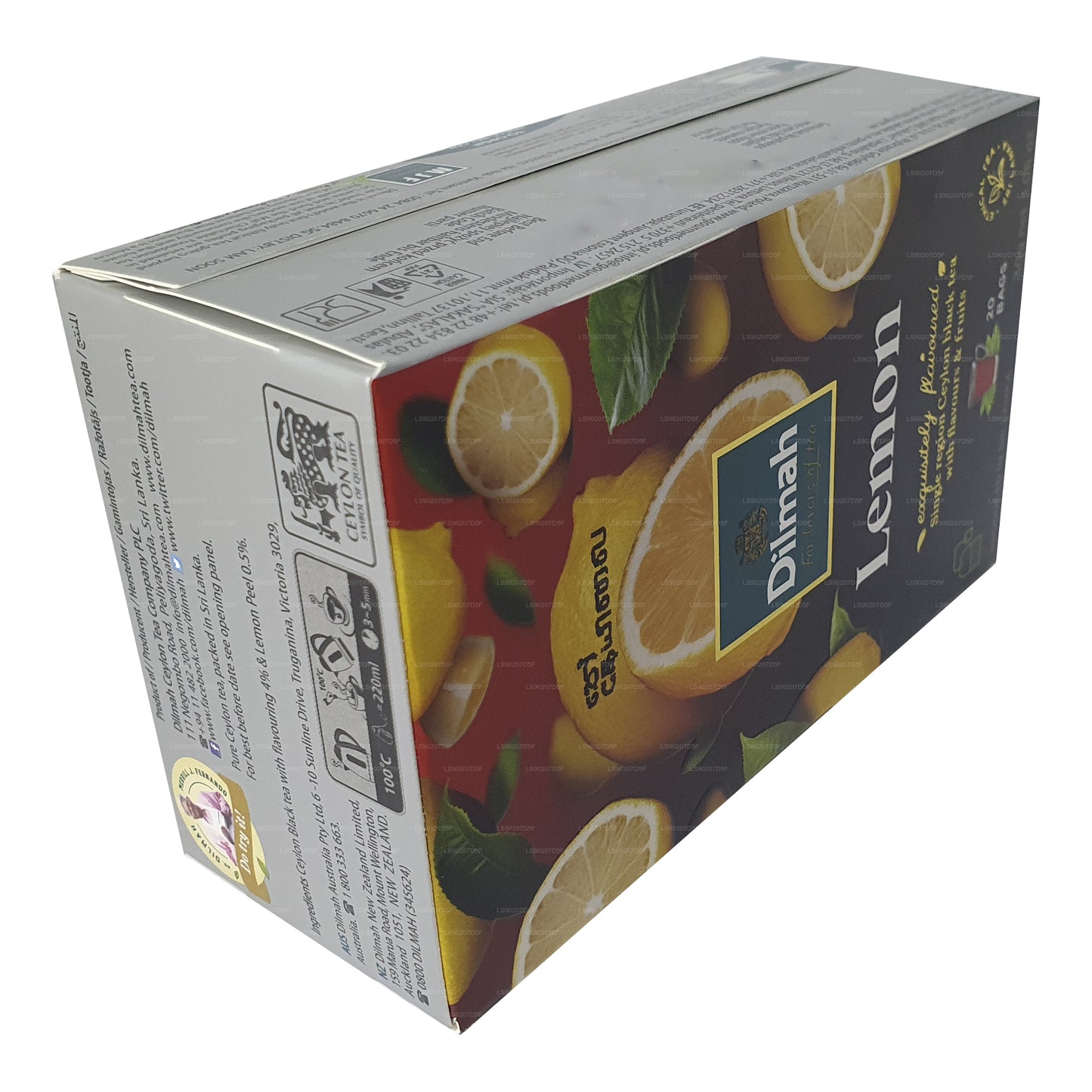 Thé aromatisé au citron Dilmah (30g) 20 sachets