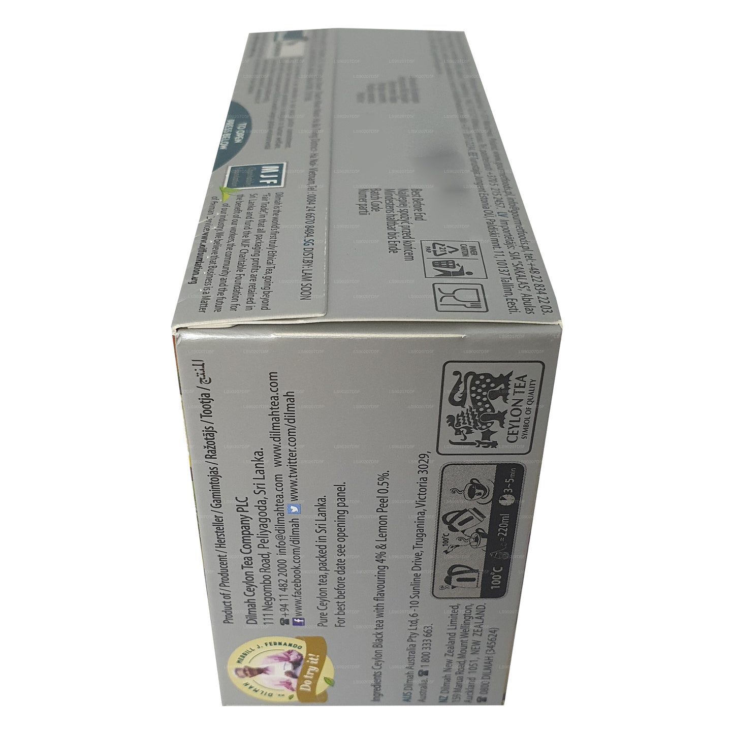 Thé aromatisé au citron Dilmah (30g) 20 sachets